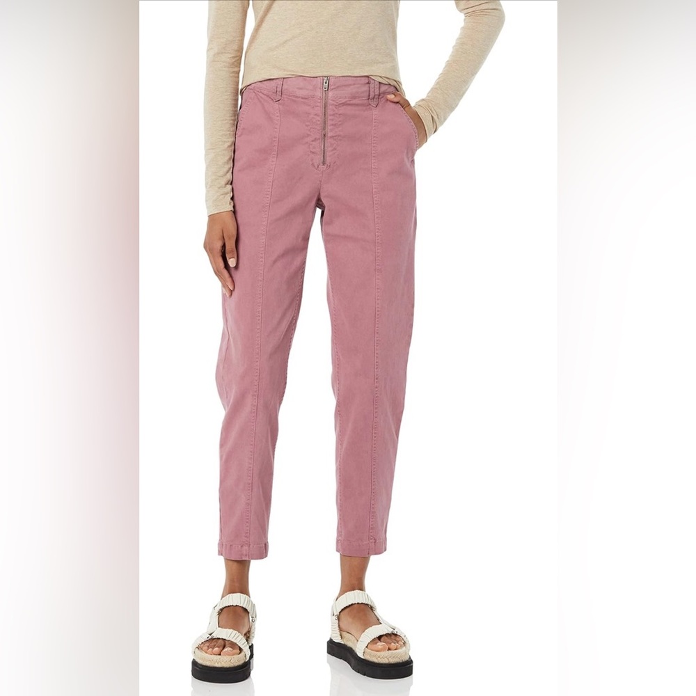 Pink Casual crop Pants
